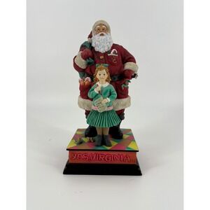 Pipka "Yes, Virginia." Santa Claus with Girl Figurine Limited Edition‎ AP Signed